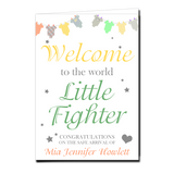 Personalised Welcome To The World Little Fighter