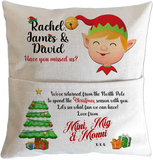 Personalised Elf Cushion (Elf not included)