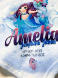 Personalised Mermaid Blanket