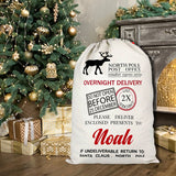 Personalised Reindeer Christmas Sack