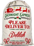 Personalised Santa Sleigh Overnight Express Christmas Sack
