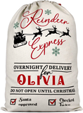 Personalised Reindeer Christmas Sack