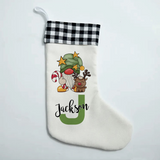 Personalised Festive Gnome Stocking