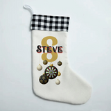 Personalised Dart Christmas Bauble Stocking