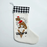 Personalised T-Rex Stocking