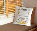 Personalised Safari Animal Book Pillow