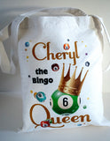 Personalised Bingo Queen Tote Bag