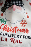 Personalised Santa Face Christmas Sack