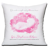 Personalised Pink Baby Girl Baby Scan Pillow