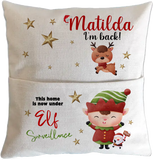 Personalised Elf Pillow (Elf not included)
