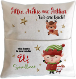 Personalised Elf Pillow (Elf not included)