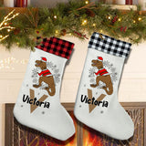 Personalised T-Rex Stocking