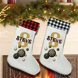 Personalised Dart Christmas Bauble Stocking