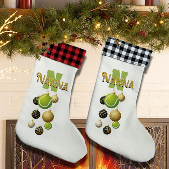 Personalised Tennis Themed Stocking