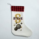 Personalised Dart Christmas Bauble Stocking