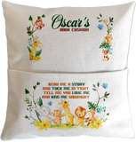 Personalised Safari Animal Book Pillow
