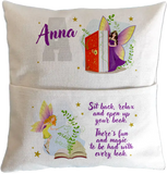 Personalised Fairies Book Pillow