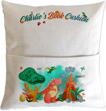 Personalised Dinosaur T-Rex Book Pillow