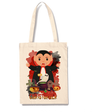 Personalised Halloween Bag Gift Sweets Boy Girl Dracula Vampire Cartoon Fun Red
