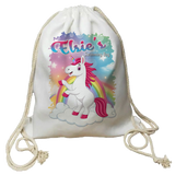 Personalised Unicorn Drawstring Bag