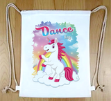 Personalised Unicorn Drawstring Bag