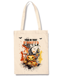 Boy Girl Pumpkin Personalised Halloween Gift Bag Custom Name Trick Or Treat Sack Halloween Decor Party Bag