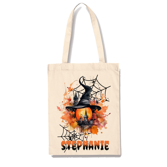 Bats Personalised Halloween Gift Bag Custom Name Trick Or Treat Halloween Decor Party Bag