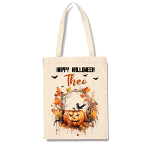 Personalised Halloween Gift Bag Custom Name Trick Or Treat Halloween Decor Party Bag