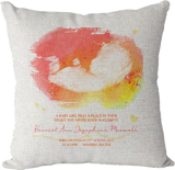 Personalised Unisex Boy Girl Baby Scan Pillow
