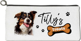 Personalised Border Collie Treat Bag