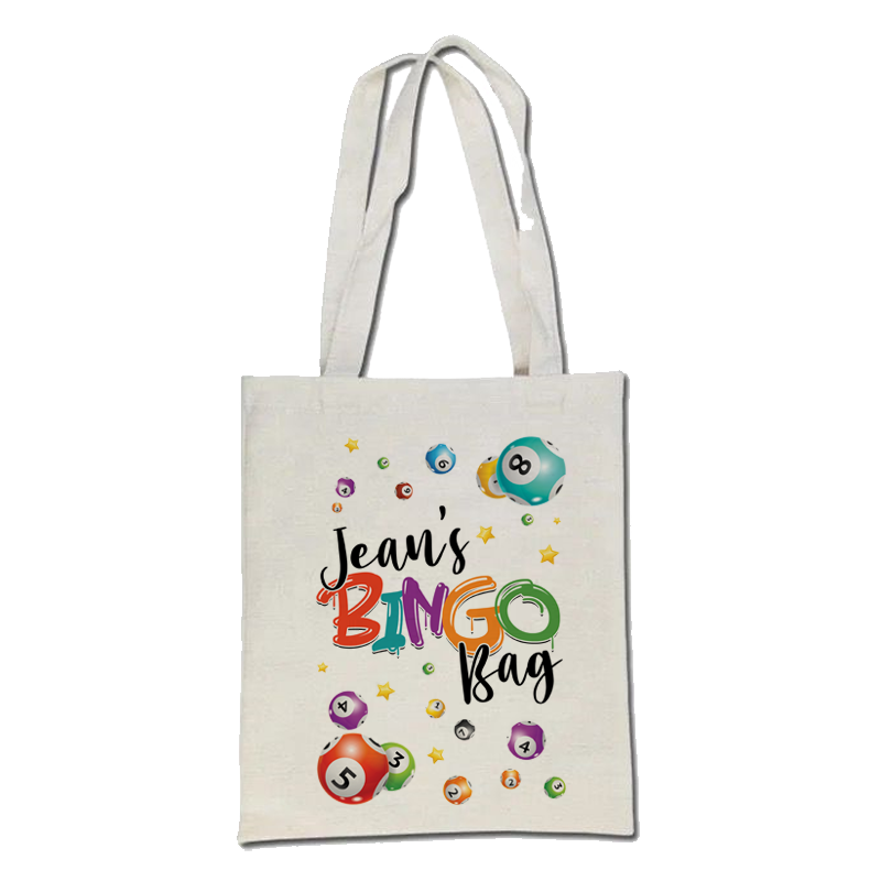 Personalised Rainbow Tote Bingo Bag YellowBlossomDesignsLtd