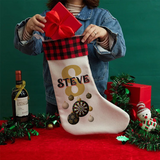 Personalised Dart Christmas Bauble Stocking