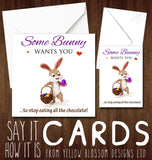 Some Bunny Wants You To Stop Eating All The Chocolate ~ Husband Wife