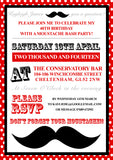 Adult Birthday Invitations Female Male Unisex Joint Party Her Him For Her - Moustache You A Question ~ QUANTITY DISCOUNT AVAILABLE - YellowBlossomDesignsLtd