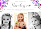 Gorgeous Floral - Custom Personalised Thank You Cards - Yellow Blossom Designs Ltd