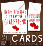 Happy Birthday To My Favourite Husband Wife Girlfriend Boyfriend