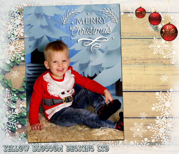 Personalised Christmas Greeting Cards Print Folded Postcard Festive Xmas Personalised Kids Child Boy Girl Friends Family