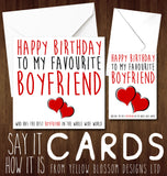 Happy Birthday To My Favourite Husband Wife Girlfriend Boyfriend