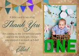 Vintage Bunting - Custom Personalised Thank You Cards - Yellow Blossom Designs Ltd