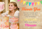 Colourful Bunting - Custom Personalised Thank You Cards - Yellow Blossom Designs Ltd