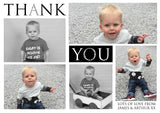 Personalised Thank You Cards Multiple Photos - Custom Personalised Thank You Cards - Yellow Blossom Designs Ltd