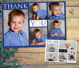 Personalised Thank You Cards Multiple Photos - Custom Personalised Thank You Cards - Yellow Blossom Designs Ltd
