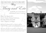 Wedding Anniversary Party Invitations - Gold Silver Ruby