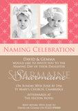 Modern Photo Invites Pink Blue Joint - Christening Invitations Boy Girl Unisex Twins Baptism Naming Day Ceremony Celebration Party ~ QUANTITY DISCOUNT AVAILABLE