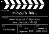 Adult Birthday Invitations Female Male Unisex Joint Party Her Him For Her - Clapper Movie Board ~ QUANTITY DISCOUNT AVAILABLE - YellowBlossomDesignsLtd