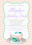 Adult Birthday Invitations Female Male Unisex Joint Party Her Him For Her - Afternoon Tea Party Cup ~ QUANTITY DISCOUNT AVAILABLE - YellowBlossomDesignsLtd
