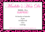 Adult Birthday Invitations Female Male Unisex Joint Party Her Him For Her - Leopard Print ~ QUANTITY DISCOUNT AVAILABLE - YellowBlossomDesignsLtd