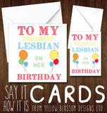 To My Favourite Lesbian On Her Birthday