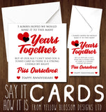 Years Together - Yellow Blossom Designs Ltd