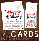 Happy Birthday Send You Something Amazing And Sexy ~ Take The Stamp Of My Arse And Get Our Of The Postbox